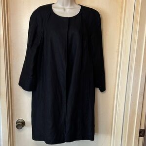 Talbots Pure Irish Linen Long Line Coat size L